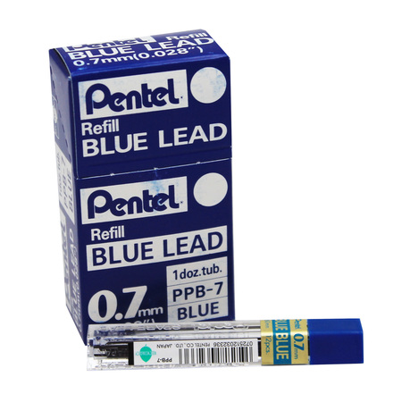 PENTEL Refill Lead Blue (0.7mm) Fine, 12 Pieces, PK12 PPB7